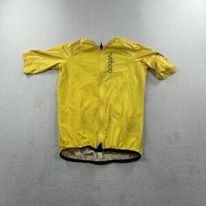 Velocio Radiator Mesh Jersey Mens Medium Yellow Cycling Bike SS Made In Italy